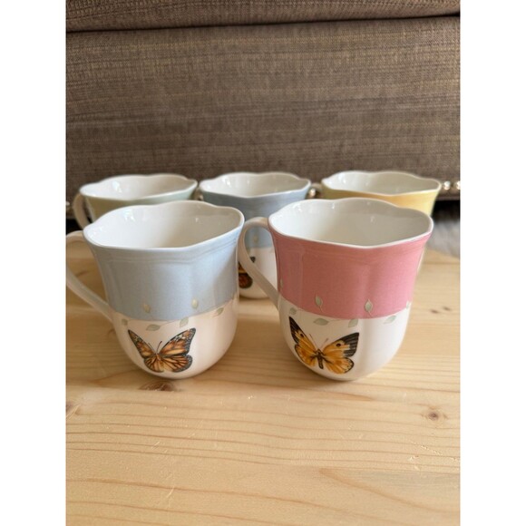 Lenox Butterfly Meadow Mugs - Picture 1 of 8